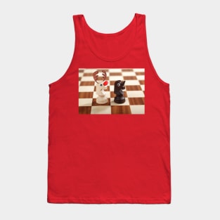 Christmas Reindeer Chess Pieces Tank Top